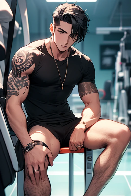 The Arafed man sat on the bench，take off shirts, korean muscle boy 2 1 years old, with abs, Fitness model, Body movement, Ripped, Lean but muscular, handsome chad chin, Asian male, Cai Xukun, Lean and muscular, yanjun cheng, strong pose, steve zheng, bian luan, [ rigidly defined abs ]!!