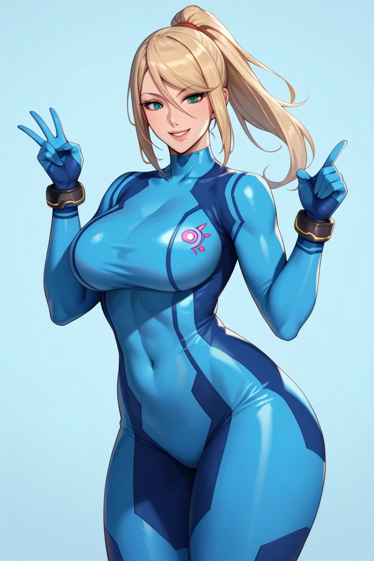 gran trasero,  rubia, hermosa, labios gruesos, voluminoso trasero, delgada, , pechos grandes y trasero enorme, thicc , voluminosa, gran cuerpo, ojos hermosos, milf, pin up, sticker, alta resolucion, pose con pespectiva, vista posterior, ropa azul intenso, dos coletas, ojos detallados, sticker, traje de conejita inverso, body suit,