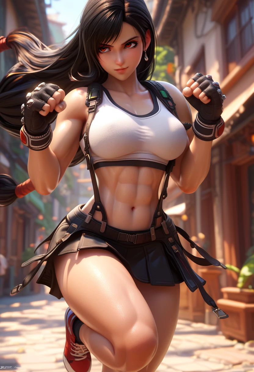 1个Giant Breast Girl, beautidful eyes,Red face,lips slightly open,full, symmetrical breasts,Convex buttocks,Skinny Sports Shirts,White Skinny Yoga Pants,Camel toes,The line between the thighs is detailed,White sneakers,black colored hair,High Ponytail,Strip strip,tattooed,running track,a park,jungles,lakes,chest close-up,Buttocks close up, nffsw(HighDynamicRange), Ray traching, NVIDIA RTX, Hyper-Resolution, Unreal 5, sub-surface Scattering, PBR Textures, Post-processing, Anisotropy Filtering, depth of fields ,Maximum clarity and sharpness, multi-layer texture, Albedo e mapas Speculares, Surface Coloring, Accurate simulation of light-material interactions, rendering by octane, two tone lighting, Low ISO, White Balance, trichotomy, Large aperture, 8K Raw, high efficiency sub-pixel, sub-pixel convolution, (Luminescent particles:1.4), {{tmasterpiece, best qualtiy, extremely details CG, Unity 8k壁纸, 。.3D, cinmatic lighting, Lens Flare Glow}},As it was born without a single thread、Popping nipples、Wet crack chan、
