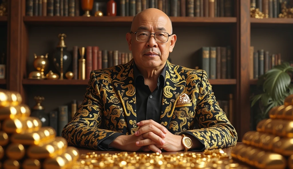 zage.40 year a old,stubble,((Asian)),exhausted expression ,Glamorous party, opulent setting, wealthy playboy, fur coat, mingling with guests, champagne in hand, adorned with jewelry, luxurious fashion, center of attention, extravagant decor, sparkling lights, lively music,(yellow Fur Scarf), (masterpiece:1. 0), (best quality:1. 4), (ultra highres:1. 2), (intricate details:1.3), (soft focus:1. 4), (sharp focus:1. 4),Raw photo,1man,