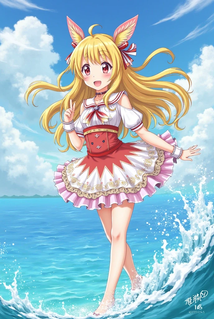 score_9, score_8_superior, score_7_superior, Break Source_anime, One girl, Hoshino Ruby, Blonde, Long Hair, one side superior, Red eyes, mismatched psuperiorils, star-shaped psuperiorils, , Red Bow, Grey Skirt, 眉をsuperiorげる, One knee, autumn ,anime girl in bikini standing on a beach with palm trees, wallpaper anime blue water, 4k yen manga wallpaper, anime moe artstyle, anime! 4K, anime! 4k yen, seductive anime girl, 4K anime wallpaper, ultra hd anime wallpaper, Realistic Bikini, Red cute tie, [ 4k yen digital art ]!!, ecchi anime style, anime girl sitting on bed with arms crossed, an anime drawing by Jin Homura, Pixiv, Tropical Hair Ribbon, anime moe artstyle, cute anime girl, I also make fan art,  , Check it out, anime best girl, anime visual of a cute girl, young anime girl, an anime girl, pretty anime girl, anime girl, Very detailed、masterpiece、Highest quality、Ultra-high resolution energy A、8K high resolution、Photo-worthy clarity、Detailed eyes、Gradation、Perfect anatomical figure ,hard disk、Hmph (English) ,Nikon Z9 80mm Lens , Tabletop、Model standing、Deep pink lace panties、The dress is made of white lace material(((Show me all my panties)))、(((The skirt is definitely worn.)))、(((スカートの裾をsuperiorげる)))、Panty Focus、Too bright natural light、sunlight、Detailed lace panty pattern、Regular panties、(((While standing, スカートをsuperiorげてカメラにパンティを見せましょう)))、(((beautifultiful alignment and snow-white teeth)))、(((Lift the skirt Greater than and、 Greater than,、Show your panties to the camera)))、Ultra slim body, Big Breasts、Slender model body type、beautifultiful posture, By subway、extremely hVery detailed、masterpiece、Highest quality、Ultra high resolution A、8K high resolution、Photo-worthy clarity、Detailed eyes、Gradation、Perfect anatomical figure ,hard disk、Hmph (English) (English) (English) (English) , Nikon Z9 80mm Lens , Tabletop、Model standing、red lace panties、This dress is made of red lace material.(((Show me all your leggings)))、(((The skirt is definitely worn.)))、(((スカートの裾をsuperiorげる)))、Leggings Focus、Too bright natural light、sunlight、(((While standing, She lifts her skirt to show her panties to the camera)))、(((beautiful