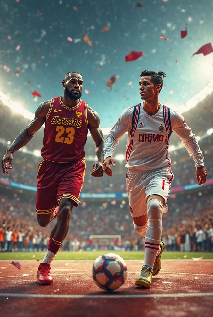 Show me Ronaldo and Lebron James 