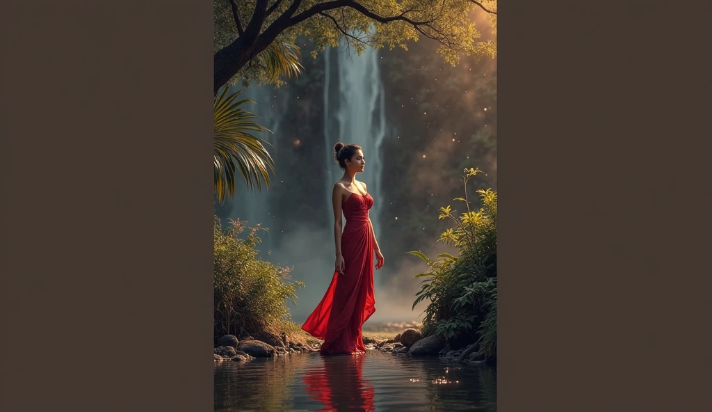 score_9, score_8_up, score_7_up, score_6_up, score_5_up, score_4_up, swimming, wet dress, flowing dress, underwater, partially underwater shot,
from below, water, pond, clear water, source_photo, realistic, reflections, dawn,43stl1ght1ng, low light, dramatic lighting, darkness, eye lighting,  water, spotlight, red light, reflection,
forest,  full body, wide shot,
1girl,  pale skin,  Black hair, single braid, dark blue eyes, flower tattoos on arms,  pubic hair, three point braid,
<lora:glowneon_xl_v1:0.8>  <lora:43stl1ght1ngXLP2:0.6>, volumetric lighting, depth of field, cinematic