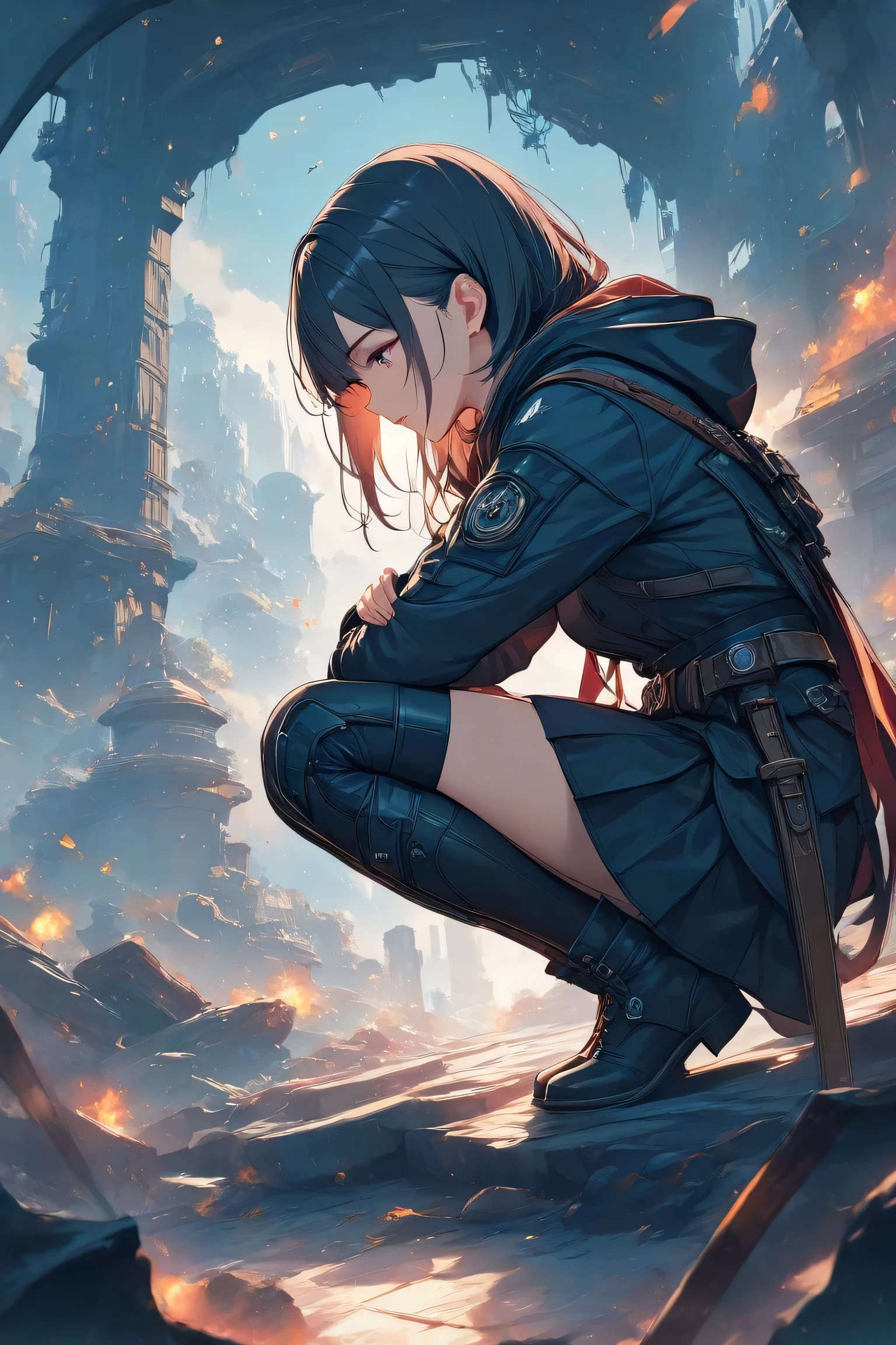 (masterpiece, best quality:1.2), 1 girl, Alone