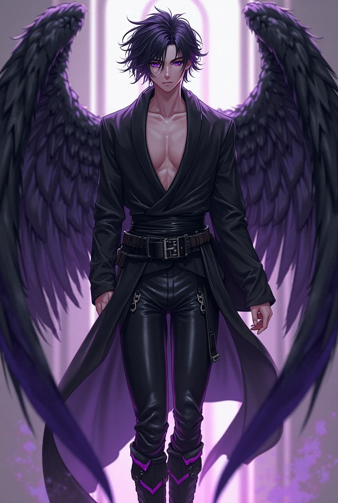 (8K, RAW photo, Highest quality), (full-body shot:1.5), (blue eyes:1.6), (18 years old:1.5), (white pale skin:1.6), (short hair:1.7), (silver hair:1.3), (wavy hair:1.3), (evil black angel wings:1.9), (black cloak:1.6), (evil presence:1.5) (horror:1.6), Realistic, (((1 perfect penis:1.3))), 1 amazing penis, (((1 nice penis:1.2))), 1 beautiful penis, 1 great penis, 1 male penis, male scrotum, perfect scrotum, male structure, male genitalia, handsome man,frontage, Intricate details, Extremely detailed eyes and eyelashes, Muscular male, Manly, masculine, Soft lighting, Cinematic lighting, Portrait, Exposing the pectoral muscles, male model, muscular, ripped, defined body, Digital SLR, hyper qualit, Fujifilm XT3, Crystal clear, 8K UHD, High detail, Ultra photo realsisim, haar, ((Realistic skin), ((pores)), ((high detail skin)), volumettic light, groin, far, complex 3D visualization, high detail, 1 handsome young man (nsfw) looking at the viewer (Pureerosface_V 1:0.6), pure, genuine human skin , (bare chest), muscles, vivid details, hyperrealistic, beautiful background, octane rendering, best quality, masterpiece, extremely detailed, computer graphics, unity, wallpapers (realistic, photorealistic: 1.37), (((anatomically correct:1.4))), stunning, fine details, masterpiece, best quality, official art, extremely detailed CG unity 8k wallpapers, (((Full Body))), ((Correct body structure)), (((Correct dissection))), (((Depth of field:1.5))),