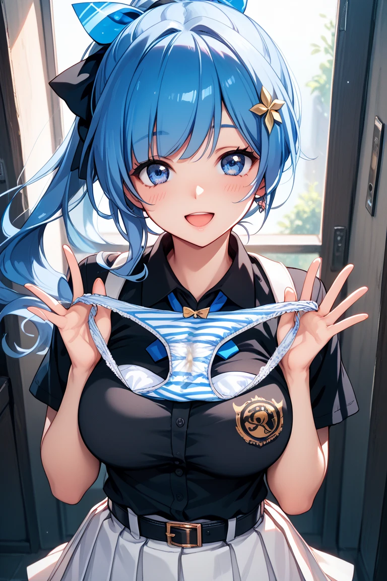 flat chest,8k,highest quality,masterpiece, highest quality, High resolution, side ponytail, hoshimachi suisei,flat tits,flat breasts,(flat chest),slender , skinny, milking machine , milking device,machine breasts,breast_crimper ,pov ,perfect finger,naked, irritated face, heavy breathing, nude,naked,