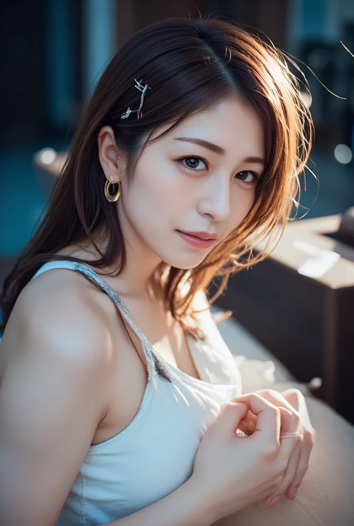 A gal bending over in a park in Tokyo、the wind is strong、(Realistic、Like a photograph、Live Action、8k, Realistic, RAW Photos, Best image quality: 1.4), Single-lens reflex camera、RAW Photos, Highest quality, Realistic, Highly detailed CG Unity 8k wallpaper, Written boundary depth, Cinematic Light, Lens flare, Ray Tracing, Realistic background、(Black tight dress:1.4、Small breasts、Breast flash)、((Golden inner color hair:1.1))、cute japanese gal、((whole body:1.5))、(Long Hair:1.2、My hair is blowing in the wind:1.5)、I like that style、stylish、Very detailed、Pay attention to the details、Perfect outfit、(Sunburned skin)、Beautiful legs:1.1、View from above、Accurate Arm、meet in the park