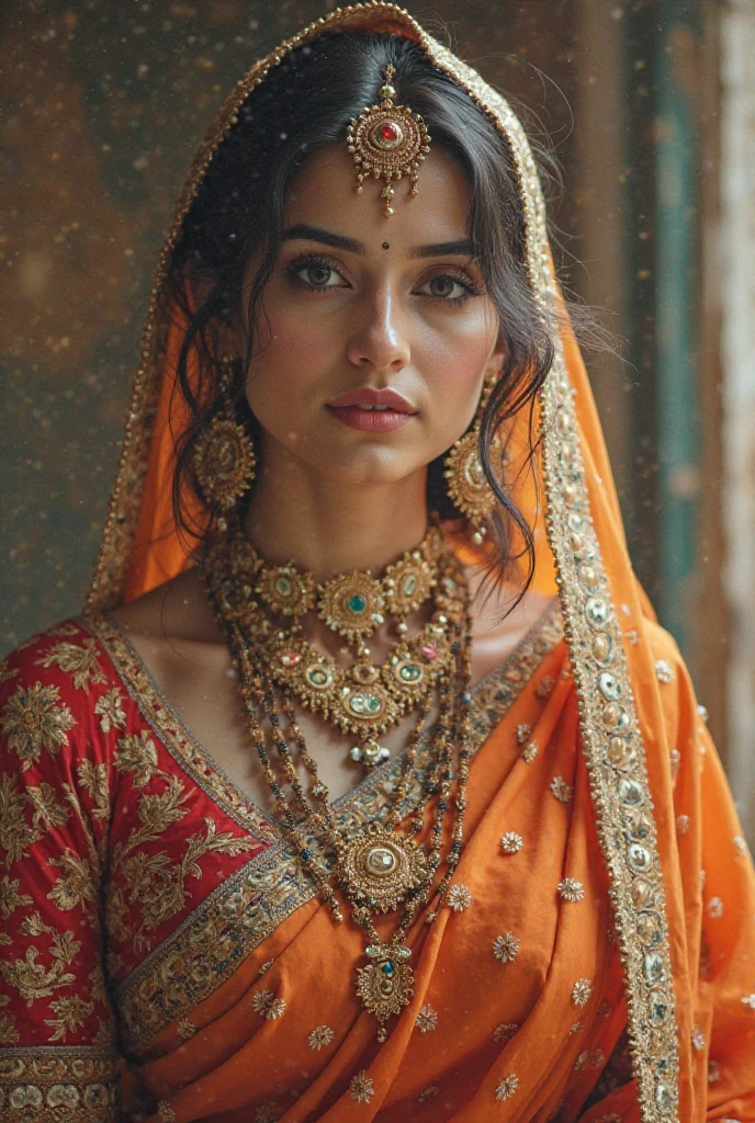 The mother was wearing a morpisi color shawl, with a slightly pale colored muslin blouse with a wide neck. There was full makeup on the face, a beautifully embroidered tikli on the forehead and a beautiful pearl stud shining on the nose. There were very beautiful earrings in the ears and pearl bracelets in the hands and rings on the fingers. A layer of zari was taken on the head and a bun of hair was worn. Seeing the bare stomach up to the smooth bembi under the blouse made Kaalja miss a beat. Underneath the feet were making sounds like panjanchhan. The body was lightly perfumed. She had dressed up like a bride and stood outside her bedroom.