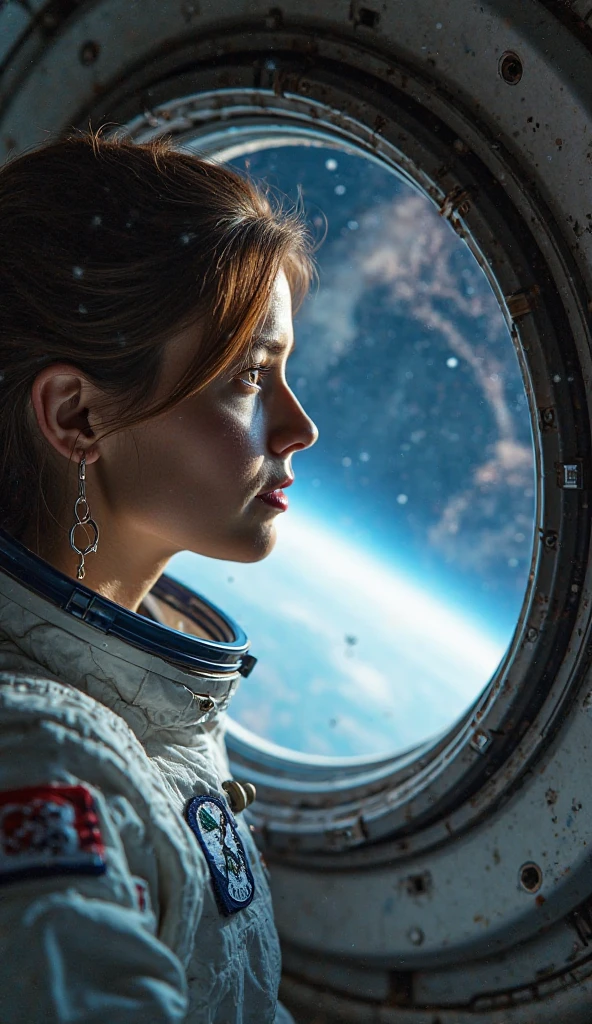 ((astronaut woman)),detailed astronaut suit, on a space station, standing, looking out a huge window, ((from behind), ((ful body)), sci-fi
BREAK
(masterpiece, best quality, ultra realistic, 4k, 2k, (intricate, high detail:1.2), film photography, soft focus,
RAW photo, photorealistic, analog style, subsurface scattering, photorealism, absurd res), ((closeup))