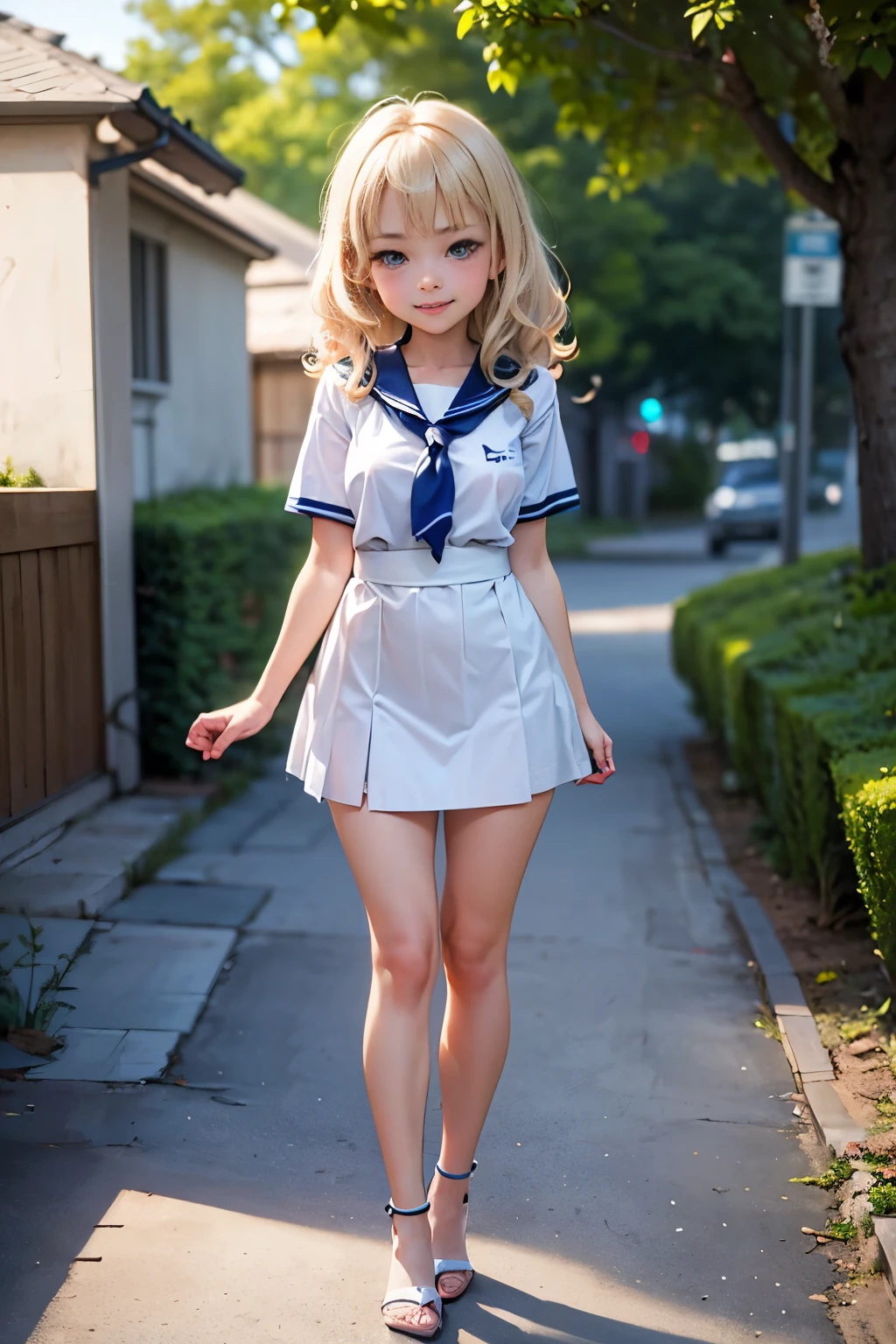 Need,tmasterpiece,Loli,Two people,whaite hair,Golden eyes,Manteau blanc,Look up,full bodyesbian,Hairline,White skin of the,SideBraid,ear studs,White panties fall off from below the knee,There is a band-aid on the chest,Little blonde girl sitting side by side on the floor,Open your legs to reveal your panties, Realistic anime little girl rendering, render of a cute 3d anime girl, Anime,Wear a low cut,Miniskirt,Blue and white striped socks,carrying red school bags,saliva,Wet clothes,see-through transparent clothes,Urine runs down the thighs
