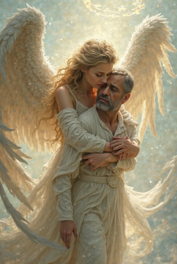 a warrior angel of light in white clothes and a warrior angel of darkness wearing red clothes fighting, cinematic, 4k, Steven Spielberg epic film, sharp focus, emitting diodes, smoke, artillery, sparks, racks, system unit, motherboard , by pascal blanche rutkowski repin artstation hyperrealism painting concept art detailed character design vibrant painting, Blade Runner in 4K resolution