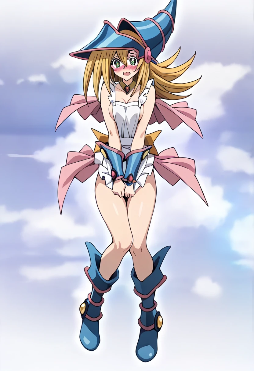 new girl, adolescent, magician's outfit: long dress, magie, monster creation, playset, crystals