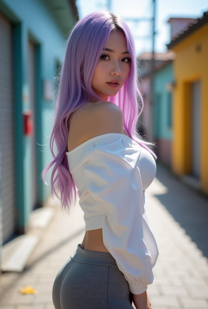 Best Quality, Highly Detailed, nsfw:3,purple hair,long hair,squat,open your pussy,(pussy focus:1),from below:2,(((flat chest:1))),(((small breast:1)))
