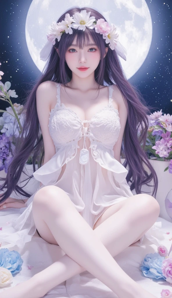 1 girl,(masterpiece:1.2, high quality)masterpiece,最high quality,8K,insane details,intricate details,very detailed,(16 years old:1.8),(beautiful face),eye details,milky white skin,black hair,summer,(All nude),Subjective view,jump up happily,Full of vitality,Subjective view,skinny little girl、small breasts
