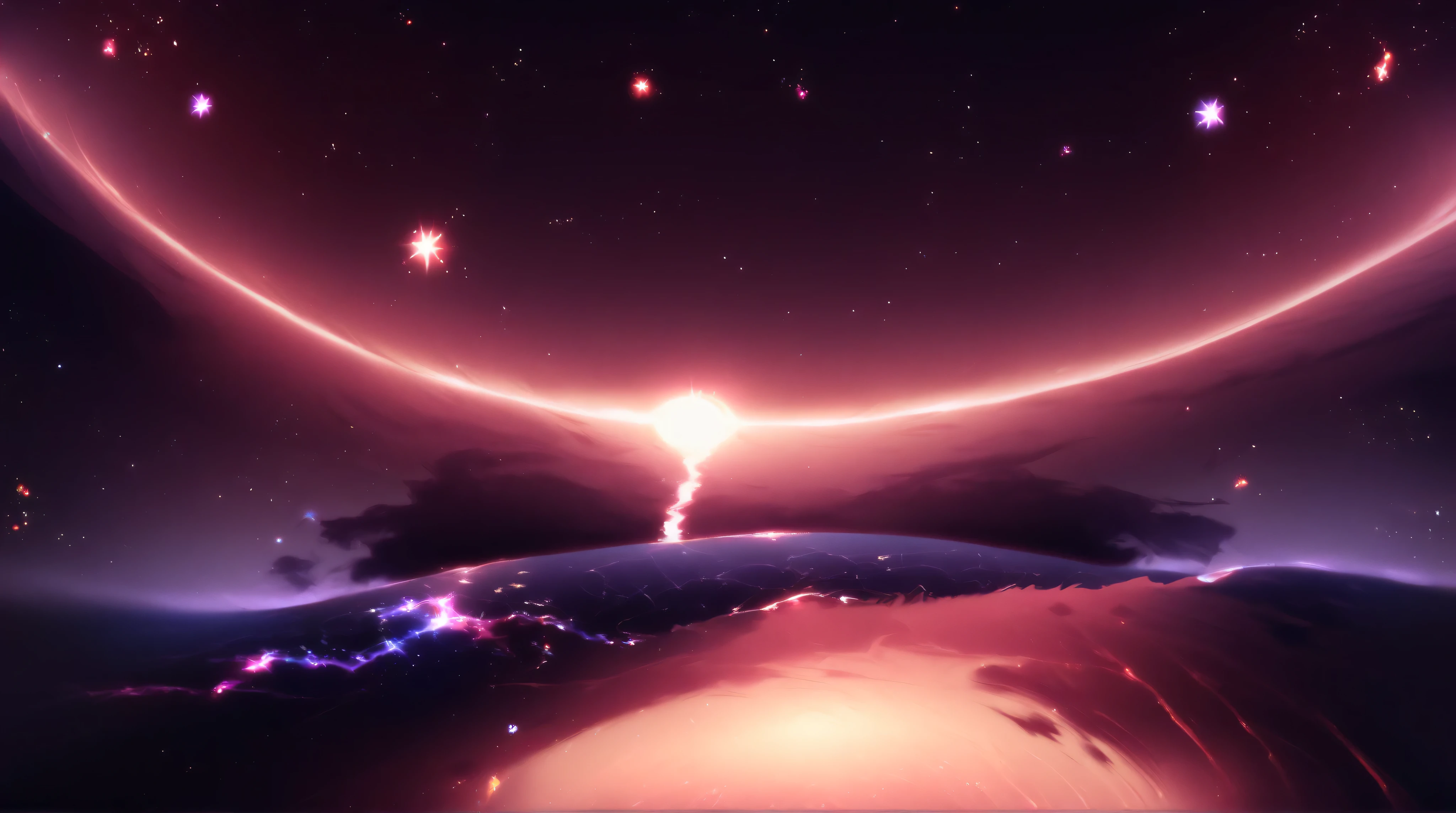 space, without characters ,stars, background only , только stars и планеты, stars , Purple color palette , less details,the universe,stardust,no characters, no ponies,galaxy,no characters, только space