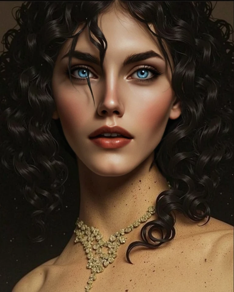Photo brute, De vraies photographies, Un beau et magnifique portrait d’une femme brésilienne noire, Almost forty years, avec ((dark brown skin)), Black African hair avec a Loop neck, chouchou pour cheveux，Cheveux de couleur noire，Boucles de plis，Hair is Loop，cheveux longs de 8 pouces，boucles, Loop and short top hair, Short black Loop hair, Short Loop hair, Loop bang, very short Loop hair, Black Loop hair, Messy curls, Rouler et blanchir, Loop，Yeux bruns clairs et vifs, detailed face, Portrait du visage et du haut du corps, Background family scene:1.3,  profondeur de champs, souligner，A real light，Traçage de rayons，oc rendu，hyper realistic，Best quality，Oeuvres de maîtres，superfin ,Anatomie correcte，mise au point nette sur les yeux，Bokeh，Facial features are carefully represented