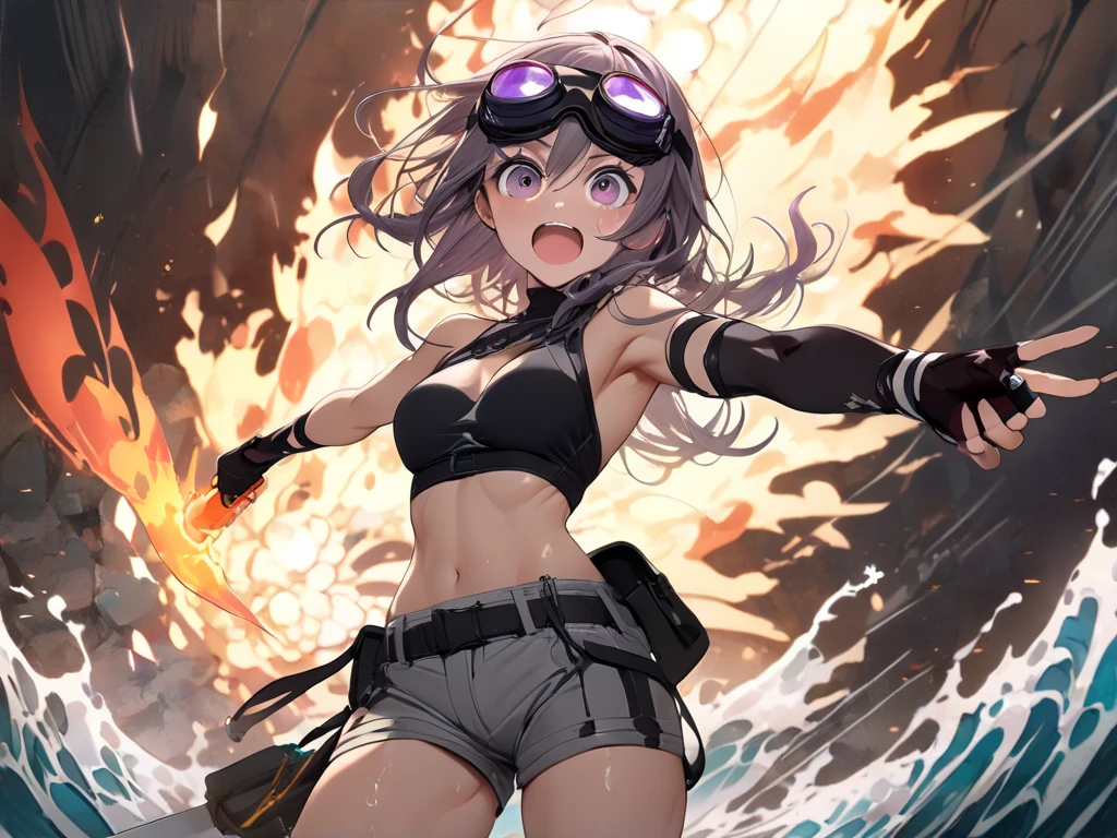Flame blast