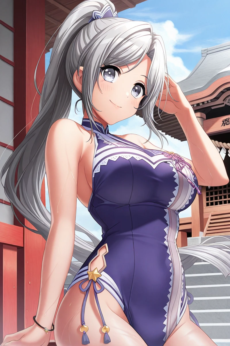 masterpiece,Noise Reduction,Perfect Anatomy,High resolution, Super detailed,Game CG,Dutch Angle ,Beautiful attention to detail,Visual Arts,Five Fingers, Perfect hands, Perfect lighting,
Kashid, One Girl, alone, Long Hair, chest, View your viewers, bangs, Large chest, Brown Hair, Thighs Thighs Thighs Thighs, dress, ribbon, Chest cleavage, Brown eyes, medium chest, underwear, Are standing, panties, Hair Ribbon, Braiding, Short sleeve, Cowboy Shot, Puffy sleeves, 白いThighs Thighs Thighs Thighs, Puff Short sleeve, lips, sash, Pelvic Curtain, Yellow ribbon, Realistic, nose, arm guard, (Inside a futuristic base:1.2),Coffee,(evil smile:1.2),(Silver Hair:1.4),long hair,