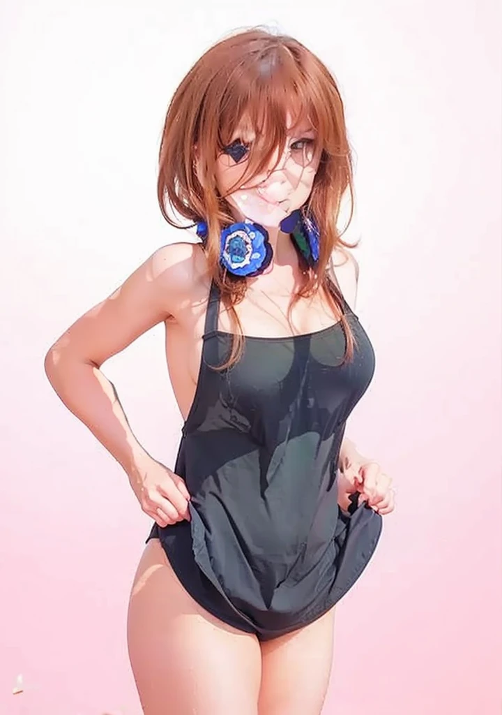 Chica anime en Bikini con un cuchillo y un ipod en la mano., seductive anime girl, Attire: Bikini, I will also make fanart., Bikini realista, is wearing a Swimsuit, CO Commission, April render, ecchi, Marin Kitagawa, Swimsuit, wearing a bikini, attractive anime girl, Ahegao, of frontline girls, high resolution commission, Gapmoe Yandere