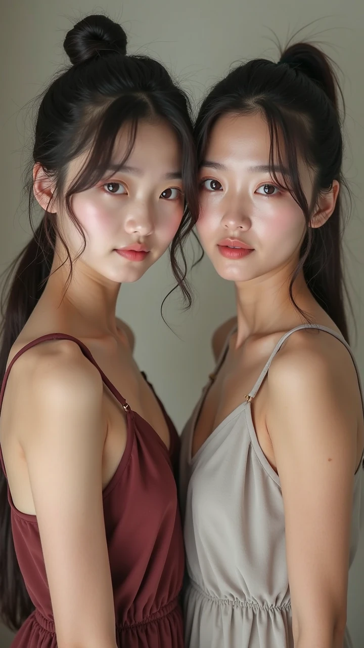 ((Highest quality, 8k, masterpiece :1.3)), One girl, Beautiful woman with slim abdominal muscles :1.3, (Random Hairstyles, Huge breasts :1.2), Casual clothing :1.2, indoor, Highly detailed face, Fine grain, double eyelid、Japanese women