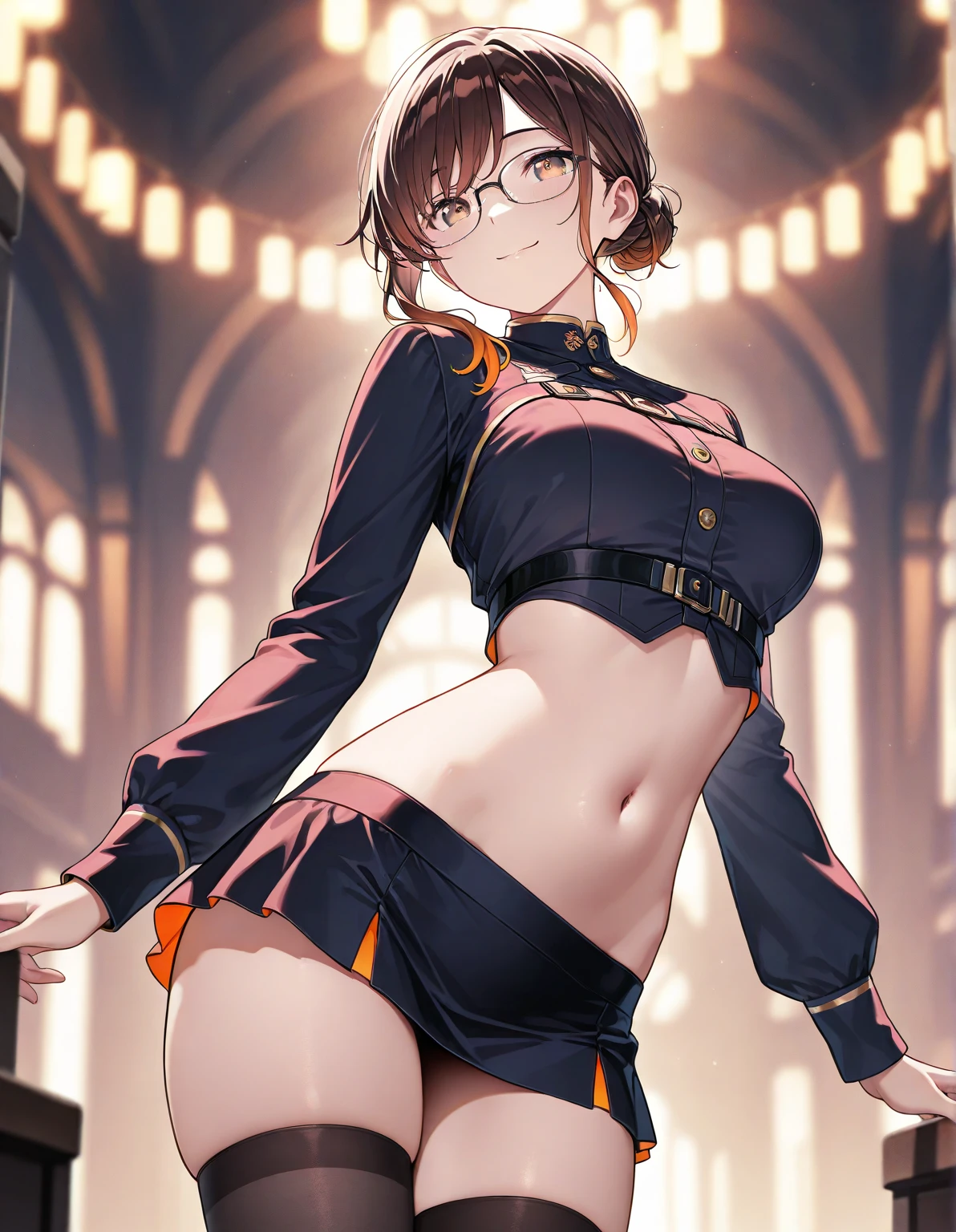 stockings, egyptian clothes, 1girl, perfect face, perfect pink eyes, detailed hair, outfit perfect, perfect body, perfect anatomy, perfect chest, perfect hips, perfect legs and feet, perfect hands, dynamic pose, dynamic background, shiny skin, ultra detailed eyes, ultra detailed clothing, blacklight, neon, darkroom, glowing eyes, looking at the viewer, fox ears, fox tail, short black hair