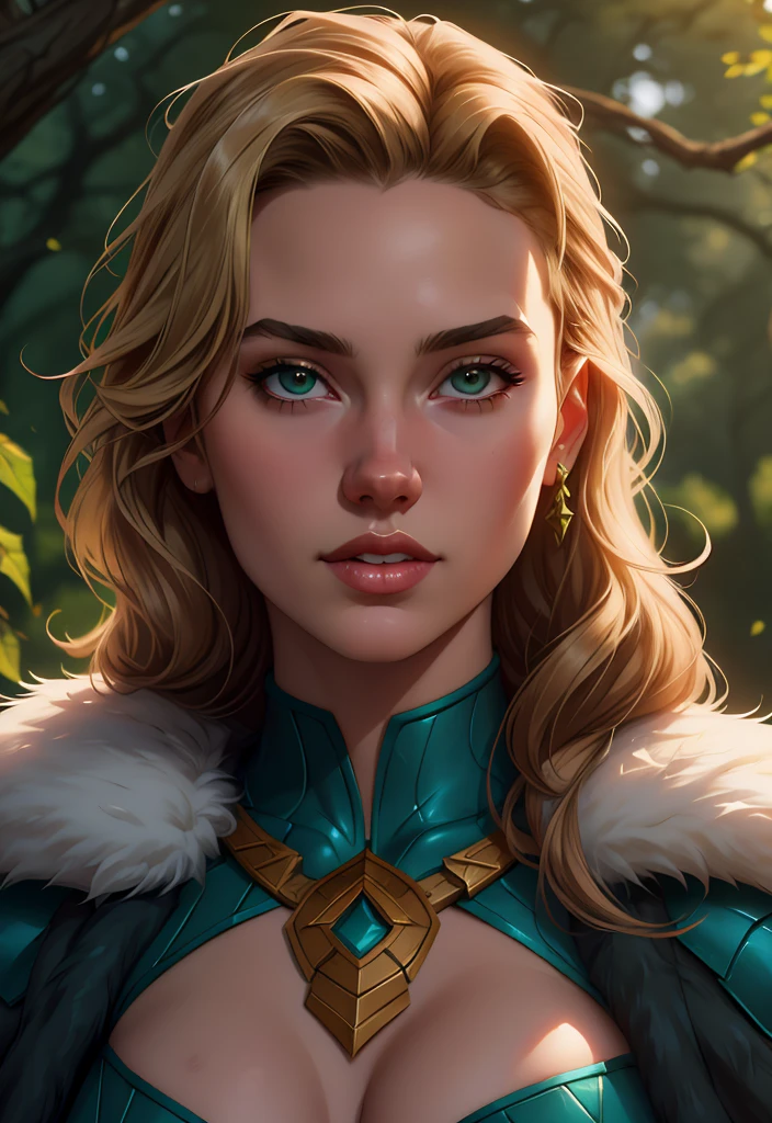 Quality (photo realistic style, UHD, 16k, Textured skin, hight resolution), portrait of a beautiful western woman, nimbus, The perfect female face, perky smile, girl in a dress