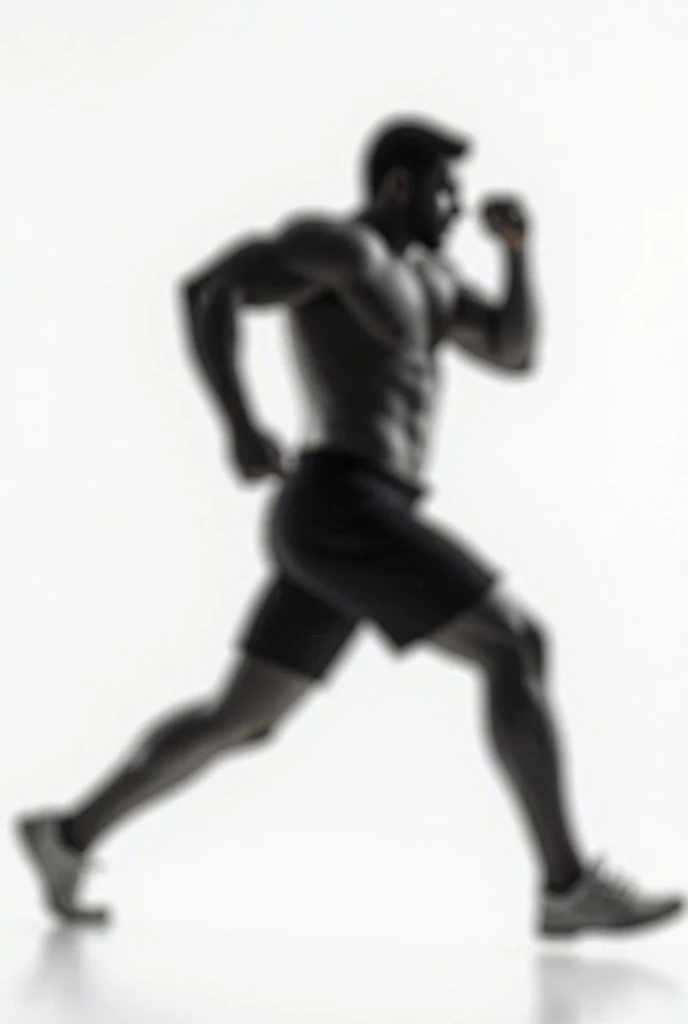 an athlete running taking a power