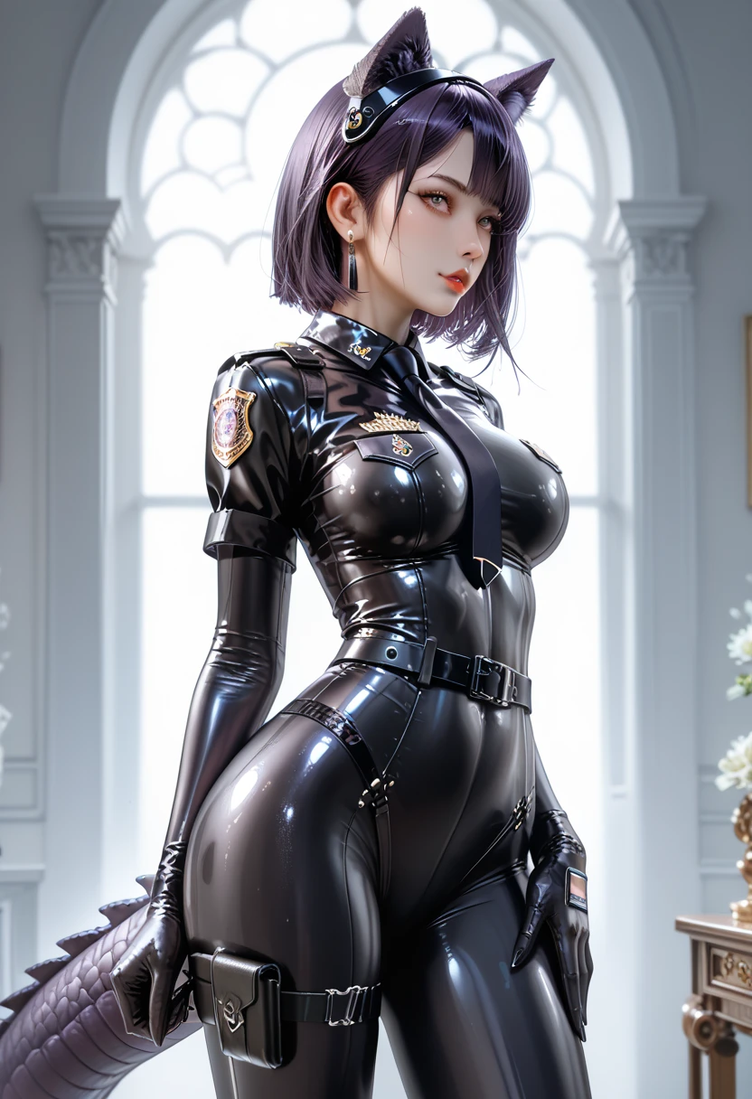 Arte Oficial, Fondo de pantalla de Unity, Ultra detallado, beautiful and aesthetic, Beautiful, Obra maestra, La mejor calidad, (Zenredar, mandala, enredo, enredar), girlish, Traje blanco ajustado a la piel, cabello corto rubio, ojos azules, small breasts, Chrome robotic parts, Ciberpunk de lujo, robot, Naves espaciales de lujo limpias, Science-Fiction, vaina de estasis, arrodillado, Etrowave, retroonda, sexualizado, Lolita, Pezones erectos, cameltoe completo, pecas llenas, Enormes ojos violetas, labios gruesos y llenos, sonrisa hiper pervertida, (cuerpo completo), human skin texture