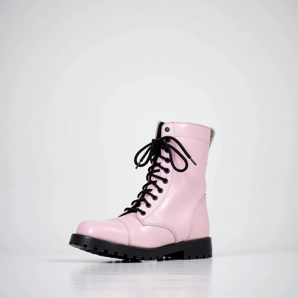 realistic photo of a viking in a forest wearing pink boots,detailed viking warrior,stoic facial expression,standing pose,holding battle axe,armor plating,fur cloak,leather boots,overgrown forest,dense foliage,sunlight filtering through trees,moody atmosphere,professional photography,high resolution,4K,ultra-detailed,photorealistic,dramatic lighting,cinematic,warm color palette,earthy tones