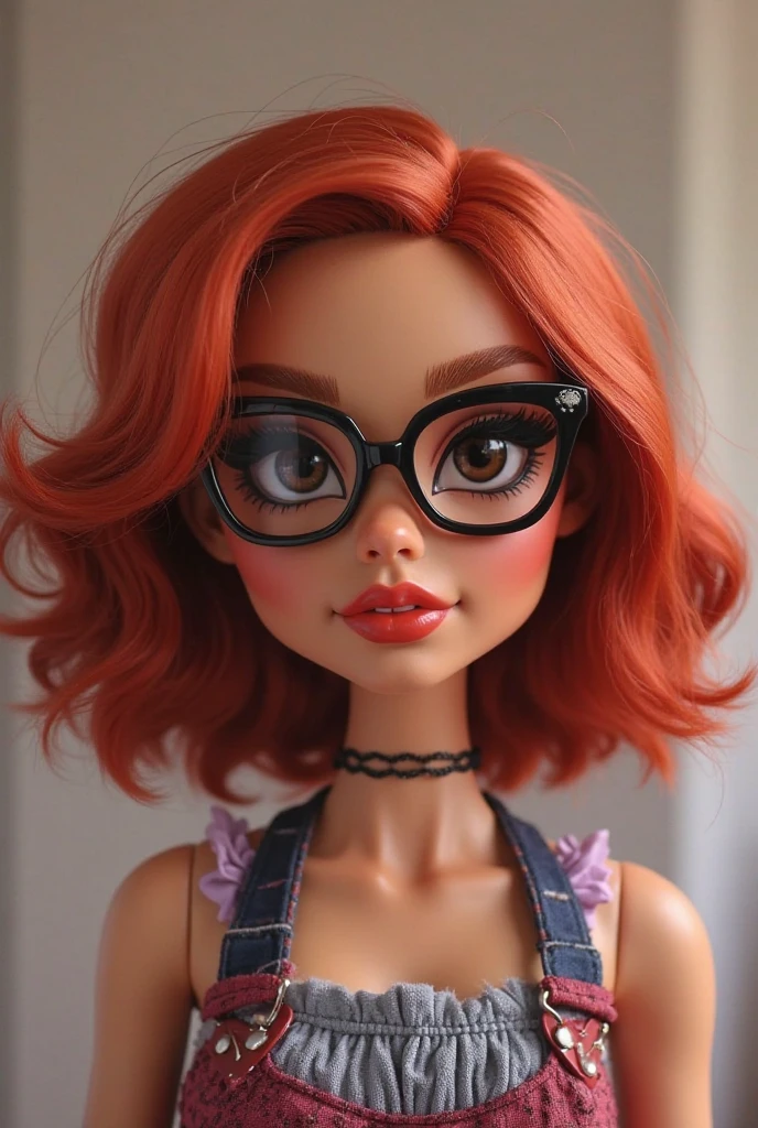 uma artesan de amigurumi meia idade de oculos com olhos bonitos de corpo inteiro com rosto bem visivel