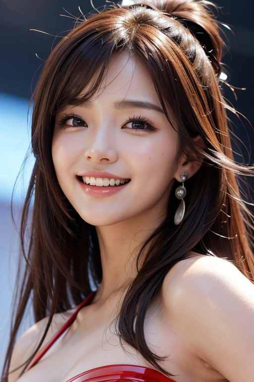 Highest quality, shape, Very detailed, finely, High resolution, 8k wallpaper, silk,,whole body ,Beautiful and beautiful eyes,one piece, Blonde,Sexy look,Natural color lip, Random sexy poses,smile,Beautiful teeth,20-year-old girl,Random background、バスタオルで胸を覆う、cleavage,bare shoulders,break, (Sitting in the supermarket:1.2),
break, Very beautiful eyes, (Symmetrical eyes,droppy big eyes:1.3),
break, medium breasts,cleavage,boobs,wet nipples, bare shoulders,Brown eyes, Parted bangs, Brown Hair, (Upper teeth, The best smile:1.0),
break, (Eye and facial details:1.0),
break, (masterpiece, Highest quality, Very detailed, Detailed face, 8k)
