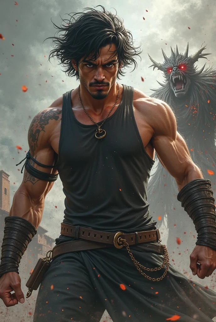 Vikram betaal, a man carrying a zombie at his back