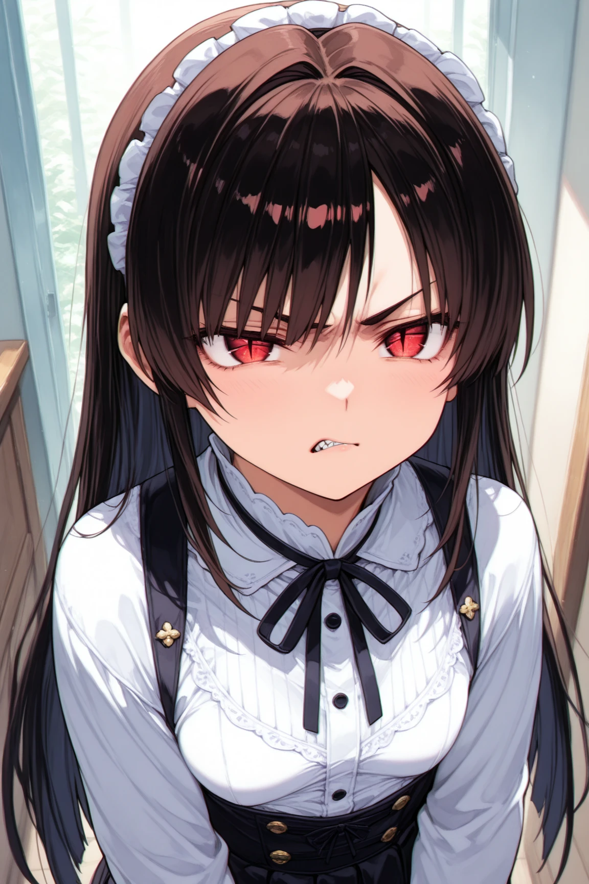 レイプされる,,strong facial expression,(sharp eye:1.2),(scowl:1.1)