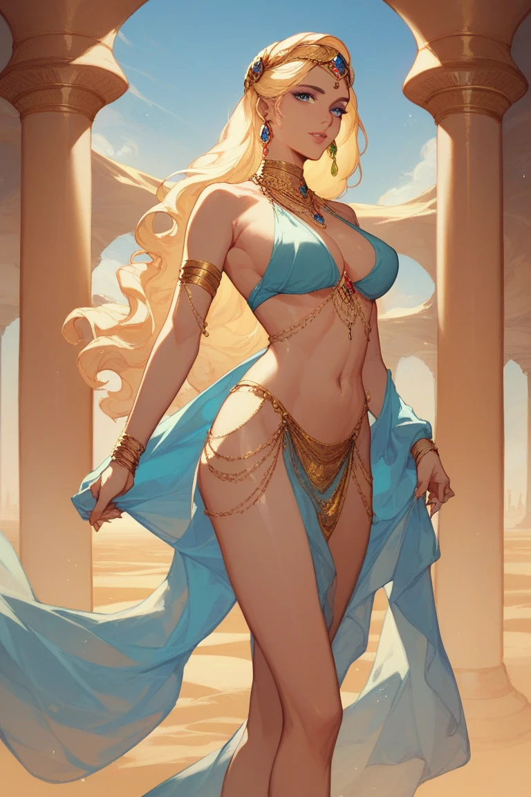 illustration, indian ifbb, (translucent shimmering dress), thick lips