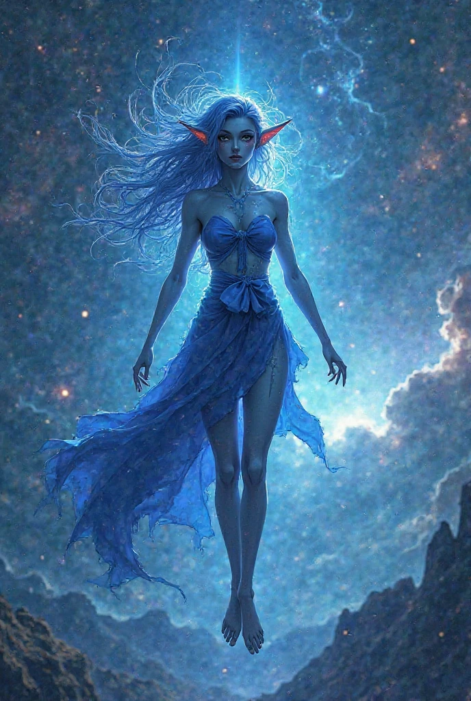 A Man in Full Blue Outfit standing in Blue Desert, Fair with a soft, pearlescent sheen skin resembling the glow of moonlight, Deep and piercing eyes with a mesmerizing pale blue or silver hue ,Silky and flowing, in shades of icy blue or silver hair resembling the shimmering rings of Uranus , Subtle and cool-toned, reflecting the calm and serene nature of Uranus,Subtle and cool-toned lips reflecting the calm and serene nature of Uranus,Hyperdetailed, 8k, Photorealism, Same personality as Uranus planet, cinematic, cannon 6d, octane render, Full body, Blue colour grading, Uranus planet, Close Potrait, Close picture, Milky way sky, Half body Picture