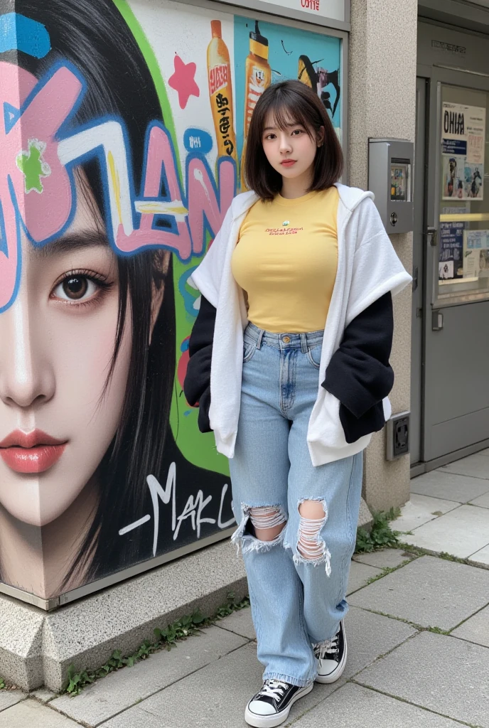 Japanese、(masterpiece, 16k,8k,4K ,Very detailed:1.1),(Beautiful Face:1.1),(One Girl:1.1),Age 25,(urination:1.4),(Embarrassing:1.2), slightly plump figure、Center of chest、Protruding nipples、Provocative, Fluffy light grey mini skirt, pantyhose, Beautiful woman、Japaneseの女性、Peeing on your own, Wet clothes, A face that can't stand pee, Desperately Wet, Pee despair pose, Her body is'I can't hold my pee、peeing in the middle of town。, Pee running down her legs, stand up, Hyper pee desperate face, Big pee poodle、Look at me and smile、Troubled face、Troubled face、High resolution、(Wet skirt changes color:1.3)、I want to pee