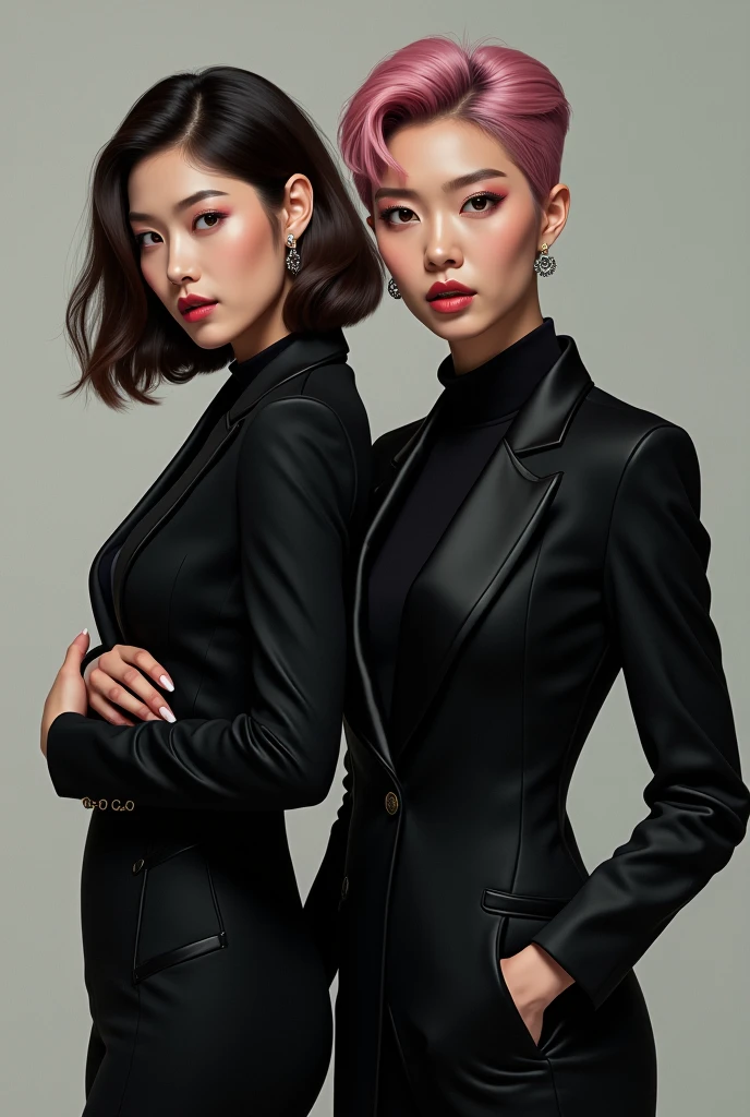 ((best qualtiy,realisticlying,8K HD,tmasterpiece:1.3)),focal:1.5,perfect bodies:1.3,(Short ponytail straight hair,Vertically smooth hair,A detailed:1.3)),((wetclothes:1.1),White high-end brand fashion suit suit:1.3,(detailed outfits:1.3),(delicate stiletto heels crystal band sandals,high high quality:1.2)), Highly Detailed Face and Skin Textur, Fine Eye,二重まぶた,realistic pupil,skin lightening,Beautiful face,Swollen eyes,Healing is a smile,(female focus,Waist focus,close focus,hdr shot,20yr old,Raised breasts,no-bra,the areola is visible,With a petite figure,Slim:1.3,slenderlegs:1.3,beautiful night scene,Luxury office,floor to ceiling window,Long table,Double bed,Cocked buttocks:0.6,Playful and coquettish beautiful pose(full bodyesbian:1.8))