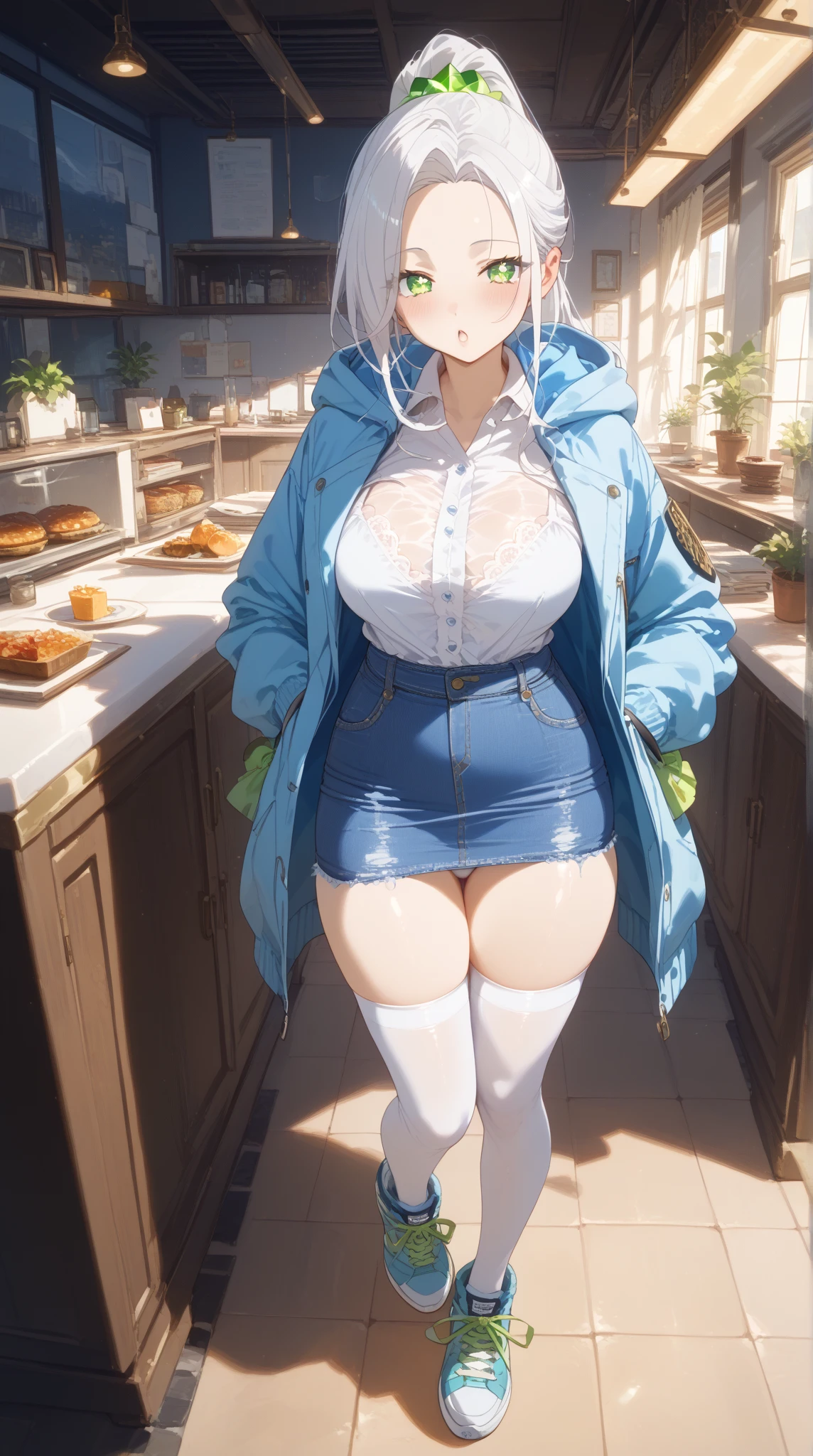 (QUALITY:0)
8k, 8k wallpaper, (an extremely delicate and beautiful:1.1), (beautiful detailed eyes:1.3), (best illustration:1.1), (best quality:1.3), (best shadow:1.1), (cinematic lighting:1.2), detailed eyes, (detailed_light:1.1), (dreamy:1.1), (extremely detailed CG unity 8k wallpaper:1.1), highres, (masterpiece:1.3), official_art, ray tracing, (stylized:1.3), trending on artstation, (ultra_detailed:1.2)
(STYLE & COMPOSITION:0)
1girl,(((Perfect female body))),((mature female)), (from_below, full_body:1.4), solo,huge tit,
(POSE & EXPRESSION:0)
blush, expressionless, head_tilt, legs_apart, lips_apart, looking_at_viewer, standing
(CHARACTER:0)
black_hair/blue_eyes,((micro bikini)),(black_thighhighs),((open toe high)),
(BACKGROUND:0)
night, shipyard
(TEXTUAL INVERSION:0)