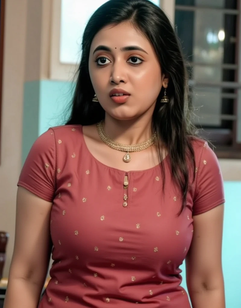 Trisha, face, trisha krishnan,trks woman, (closeup),Best quality, realistic, ultra high resolution, ((cotton shirt)), 25 year old woman, average size, (((big cheeks, longer face))), fleshy , bedroom, selfie,(( beautiful fleshy face)), ((( ultrarealistic)))
