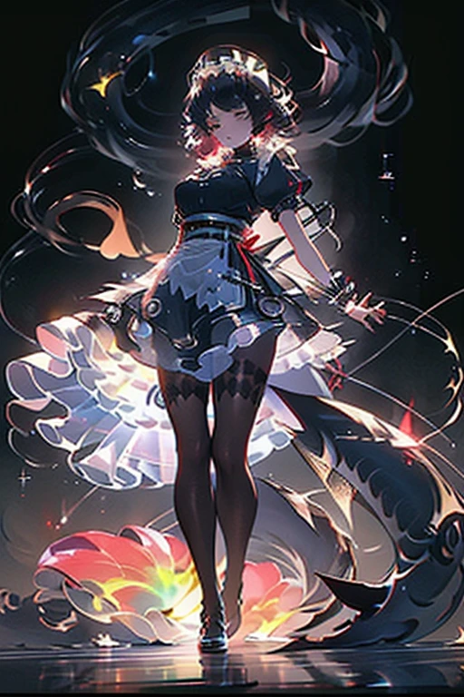high qulity,Optimal image quality,Optimal detail,8k,full body,1girl, official, green eyes,folding fan,Bell,coda