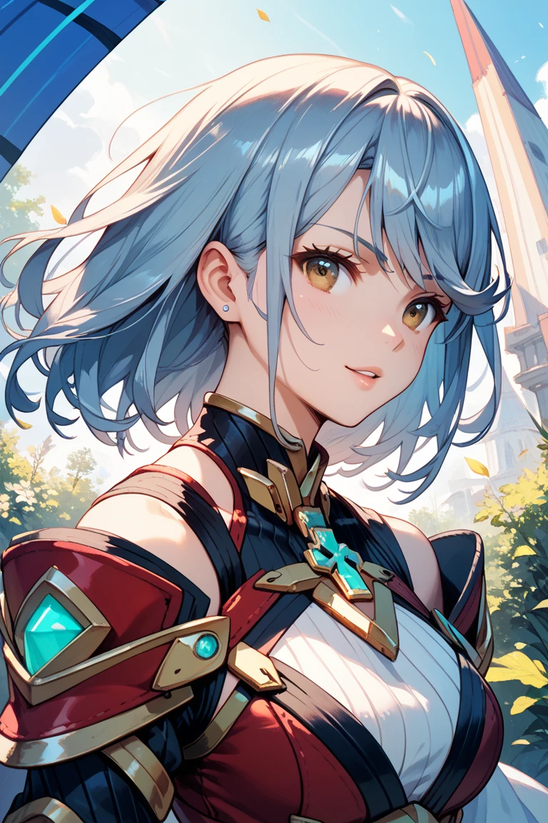 ((high detail)), (Masterpiece: 1.6, Best Quality), (Fine and Beautiful Eyes: 1.2), (Overhead), ((Super High Quality)), High Quality, Beautiful Face, 1girl, Big Tits, white Long Hair, Wide Hips, (Landscaped), Street, Background, Detail Background, Spooky Grin, Angled Laughter at the Corners of Mouth, see-through shirt, bikini, narrow Shirt, Tie, Office Lady, Mature