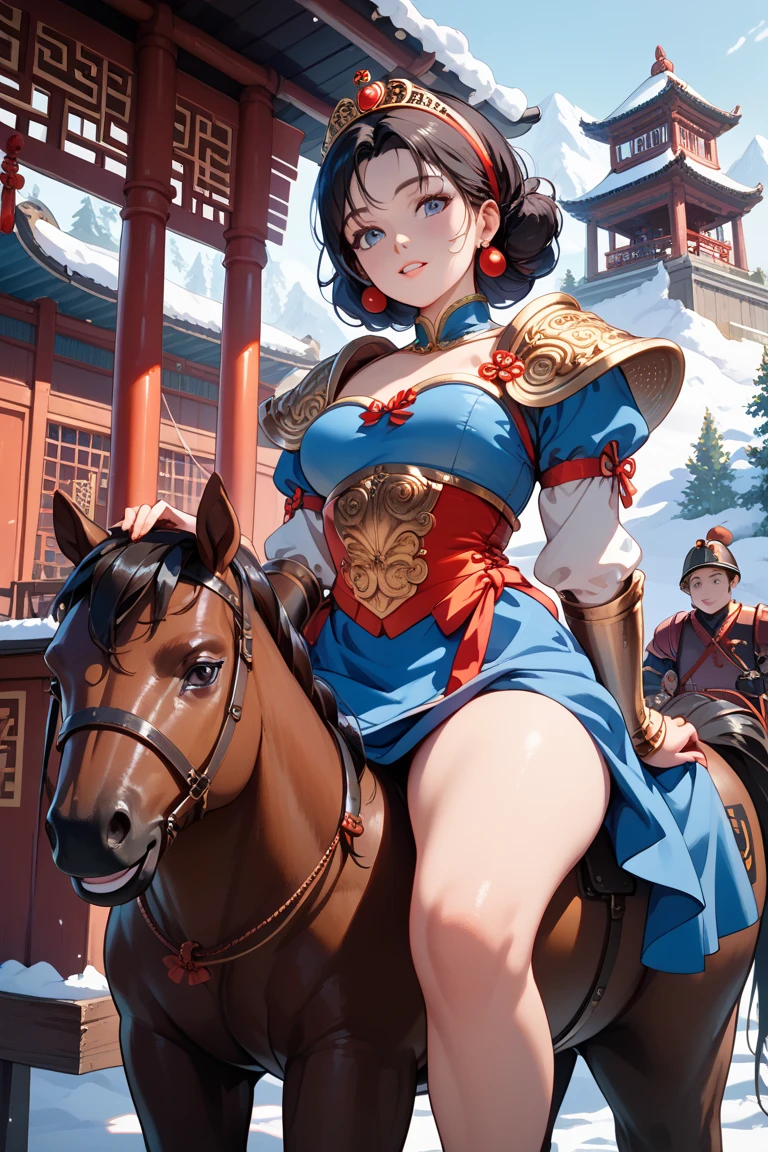 Big tits，goddes，The upper part of the body，Riding a sword