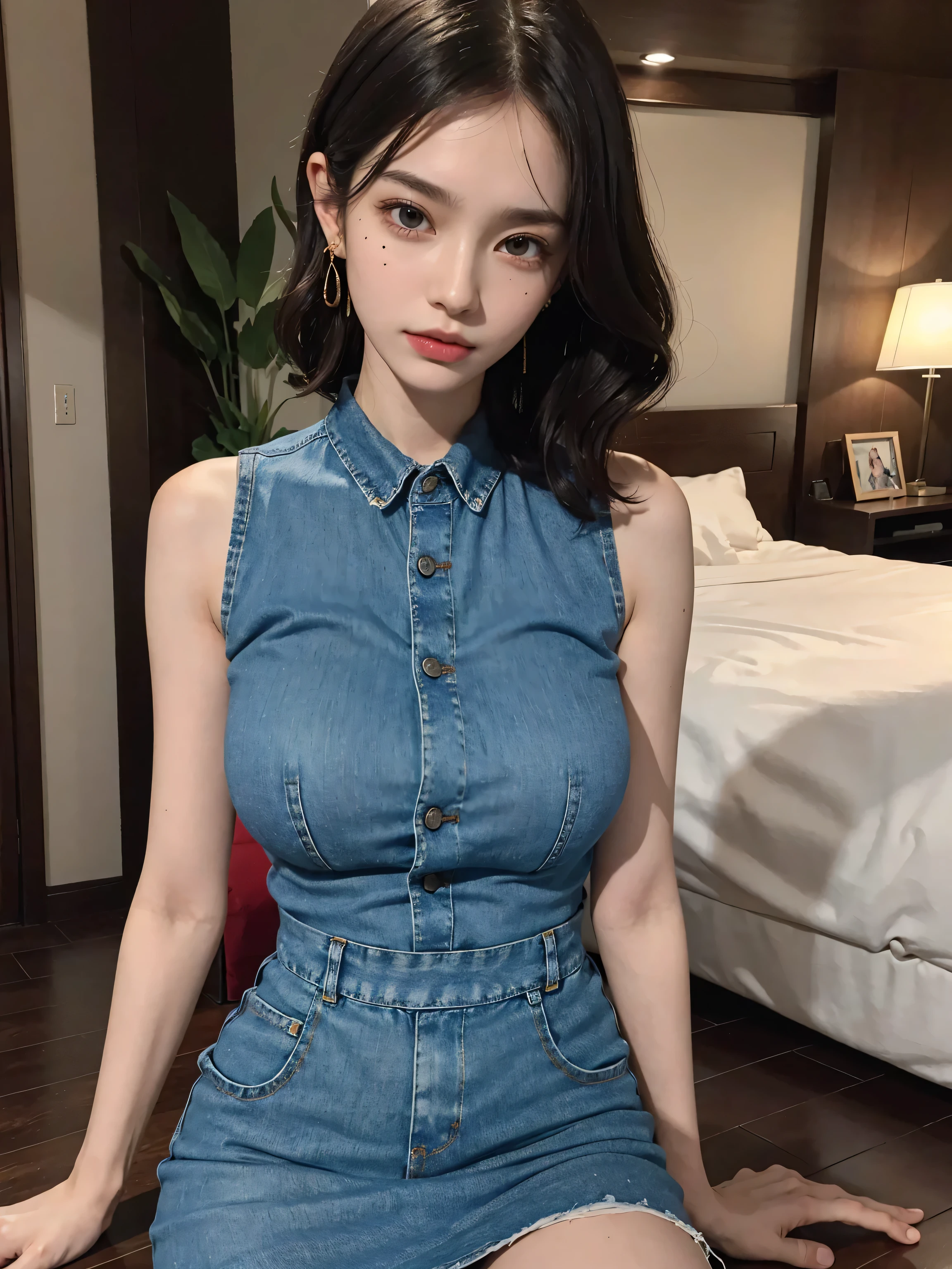 A beautiful girl with rabbit ears