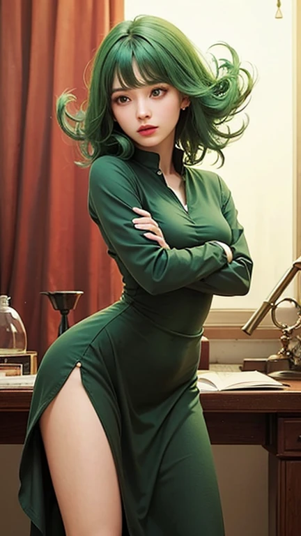 masterpiece, best quality, High quality, beautiful woman, 1 woman, 24 years old, (green wavy medium hair: 1.2), green eyes, Wear round glasses, medium breasts, shiny skin, light smile, cowboy shot,
BREAK
//Fashions
Flared Simple One-Piece Dress
This elegant yet understated dress embodies a minimalist charm with a focus on clean lines and effortless style, The one-piece design features a simple, sleeveless bodice with a subtle scoop neckline, Made from a soft, flowy fabric, the dress has a relaxed fit that drapes gracefully over the body,
BREAK
The gathered details at the waist create a flattering, defined shape, while the flared skirt adds a touch of classic sophistication, This versatile dress can be dressed up with statement jewelry and heels for a formal event or dressed down with sandals for a casual day out,
BREAK