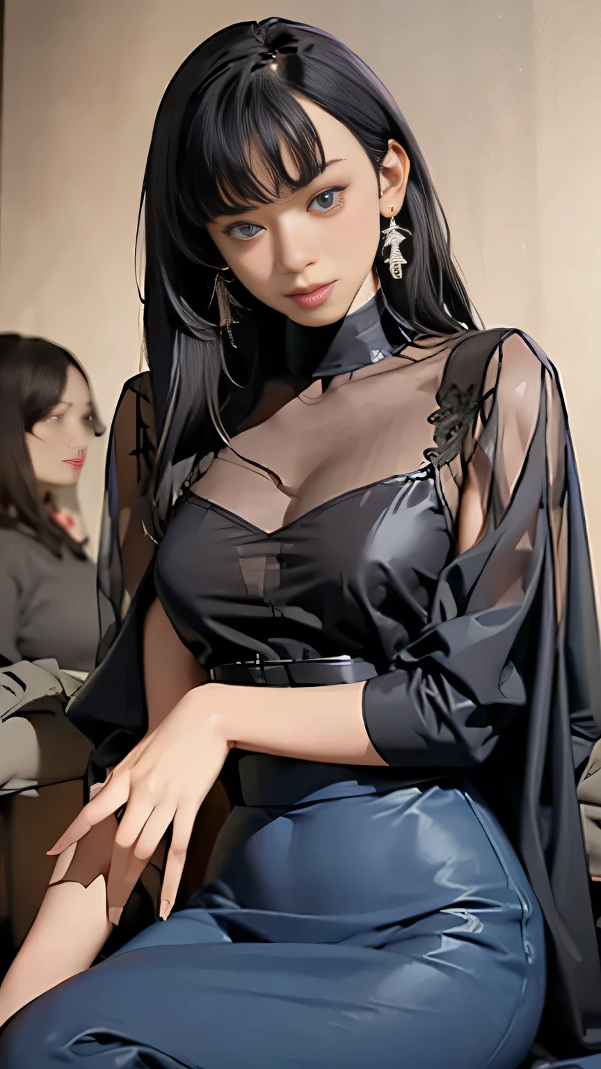 ((beautiful, gorgeous, majestic, japanese young girl)) ((seductive)) ((pale skin)) ((blue eyes)), ((dark eyeshadows make up)) ((red lips)) ((long black hair with bangs)) ((big breast:1.5)) ((skinny body:1.3)) ((wear sexy unbuttoned shirt, tiny thong bottom)) ((seductive pose, taking a selfie infront a mirror)) ((high definition:1.5), ((masterpiece:1.5))((8k:1.5)) ((Best quality:1.4)), more_details:-1, more_details:0, more_details:0.5, more_details:1, more_details:1.5, 