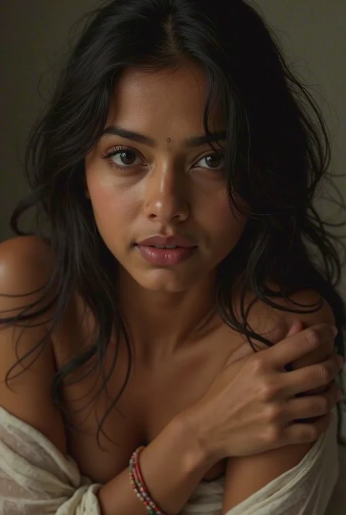 Breathtaking cinematic photo of a 20 year old indian afghani mix girl bathing with black hair and brown eyes, happy, cheerful expression, closed mouth, beautiful lips, intricate details, shallow depth of field, highly detailed, high budget, epic bollywood film, gorgeous, masterpiece, award-winning, professional, highly detailed, detailed skin texture, (blush: 0.5), (goosebumps: 0.5). (the most beautiful woman in the world) (black hair) (long hair, wild hair, stylish cut) thin face, thin nose, beautiful, very beautiful, perfect face, slender body (slender), (black hair) (black eyes ) (white skin) Beautiful body, indian afghani face, predatory eyes, pink lips, thick thighs. full body, indian beauty, thin nose, beautiful, perfect, ((best quality)), ((ultra resolution)), ((photorealistic: 1.4)), (intricate details), perfect face, makeup: 1.5 , clear face, facial details. front view ((uniform, tactical costume, agent costume, spy))