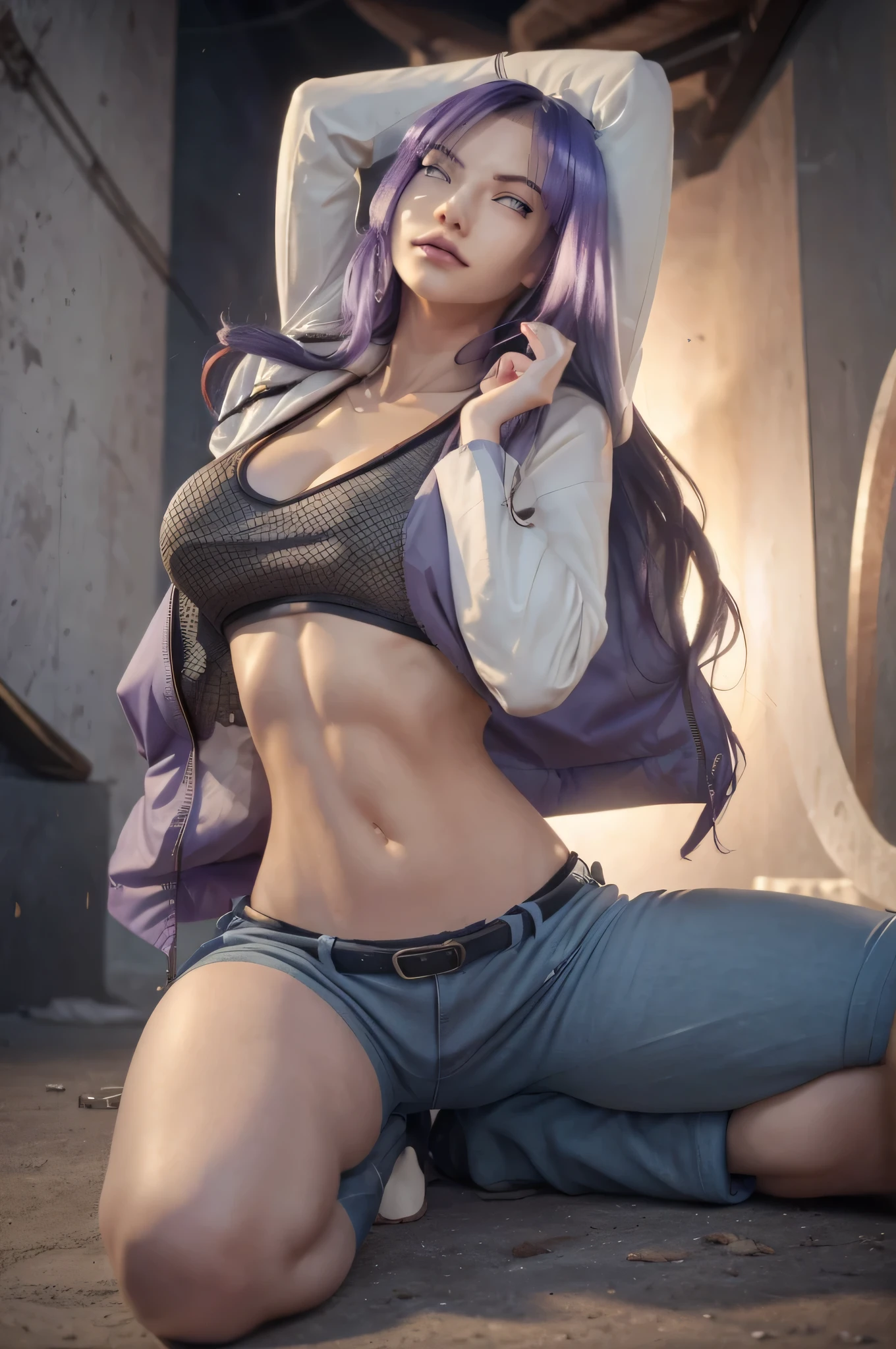 Hinata Hyuga, extremamente sexy, short curto, bermuda curta, bunda grande, pernas grossas, camiseta da Barbie, mostrando Umbigo, mostrando parte da bunda, Air Jordan Sneakers, corpo inteiro, Chameleon color background, 8k