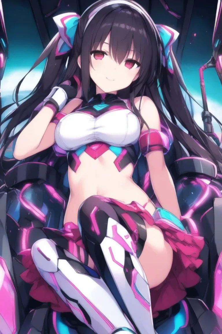 1 girl, 一人in, Completely naked, blush_sticker, Open_mouth, looking for_in_viewer, smile, :d, length_dispel, teeth, blush, cowboy_shot, dynamite pose, full_body, expensive_heels,nsfw,vulgarity,angelwing,胸の谷間,巨乳,up face