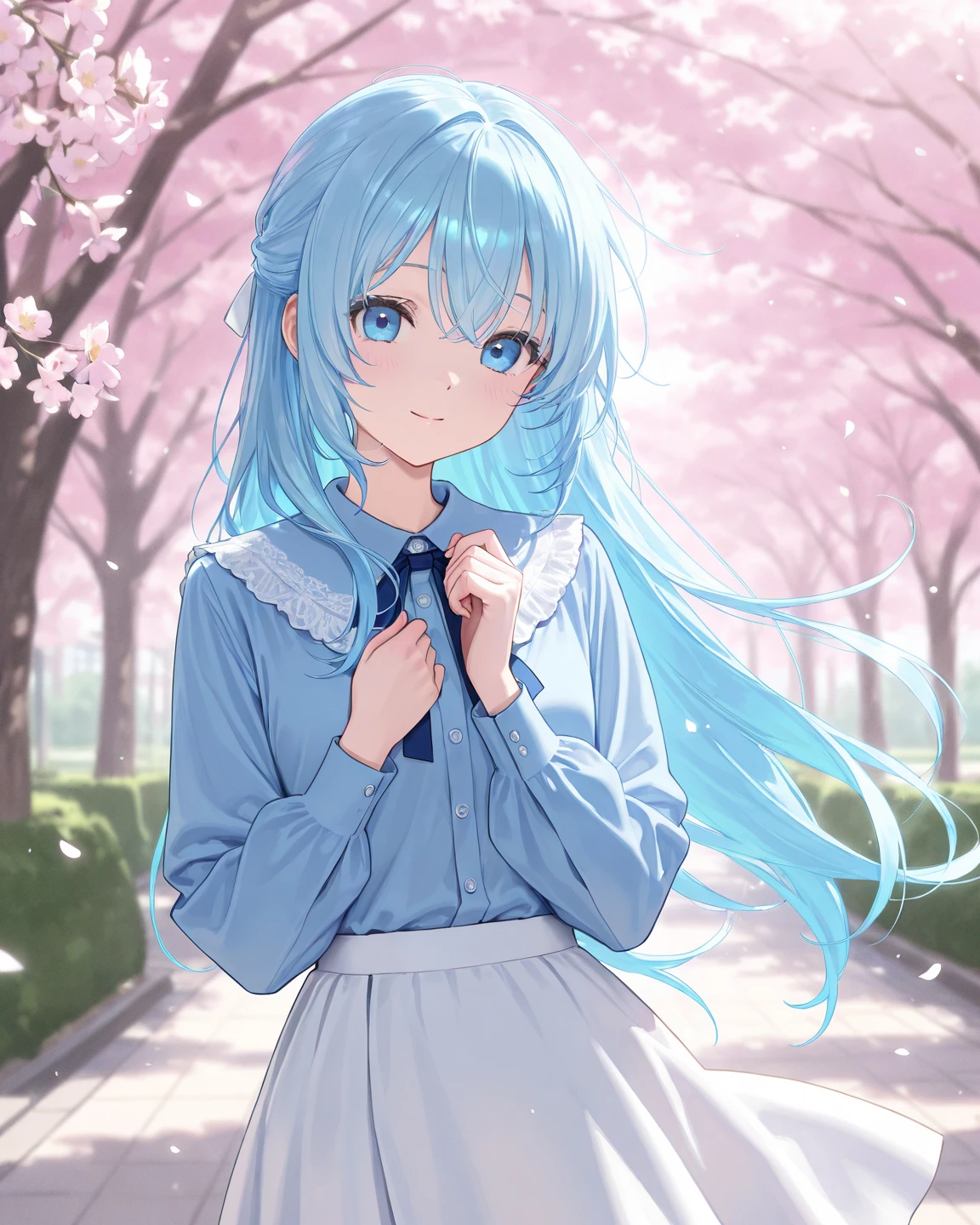 1 girl, alone, Konata Izumi, Wedding dress,veil,bouquet,blush,smile, church,chapel,addition_detailed:1, highest quality, masterpiece,
