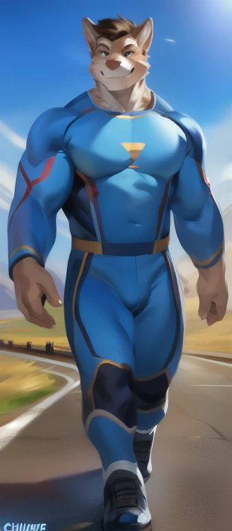 score_9, score_8_up, score_7_up, alex \(totally spies\), short hair, black hair, brown eyes, beard, dark skin, yellow bodysuit, belt, 1boy, solo, male focus, mature male, looking at viewer, cowboy shot, standing, outdoors, city, building <lora:brj-alex-ponyXL-v0.5:0.7> <lora:Smooth Anime 2 Style SDXL_LoRA_Pony Diffusion V6 XL:1>